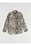 Nevavm Zebra Patterned Oversize Women's Shirt with a Difference - 5
