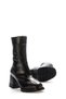 Tugerdi Black Genuine Leather Fur Inside Side Zipper Thermo Sole Heeled Women's Boots Tg092121126 - 2