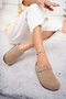 Women's Unisex Cork Sole Eva Comfort Fashion Winter Closed Front Felt Model Sabo Daily Casual Home Slippers - 4