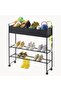 Ball Basket White and Black Multipurpose Ball Basket and Rack Metal Basket - 2
