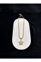 Steel, Topcuk Chain Model, Zircon Stone Star Necklace - 4