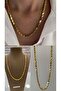 Barley Steel 60 cm Gold Necklace