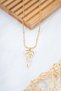 Stylish Chain ​​Detail, Steel, Curled Bow Ket - 2
