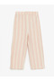 Lcw Kids Ecru Crew Neck Sleeveless Striped Baby Girl Blouse and Leggings 2-Piece Set - 3