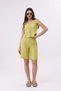 Women's Summer V-Neck Buttoned Lined Vest & Pocket Shorts - 3