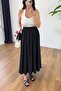 Sabrina Black Pocket Detailed Skirt - 2