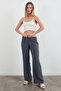 Elastic Waist Low Waist Modal Palazzo Trousers