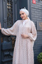 Women's Geometric Wave Patterned Dress Mink - 5