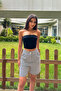 Women's Linen Blend Comfortable Flowing Striped Shorts - 6