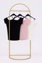 Women's Off Shoulder Halter Neck Crop Blouse – Cotton Summer Model (4 Color Options) - 2