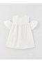 Lcw Kids Ecru Crew Neck Printed Short Sleeve Girl Blouse - 2
