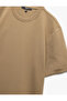 Crew Neck Cotton Regular Fit Scuba Tok Fabric Short Sleeve Basic Men's T-Shirt - 5