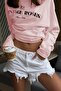 Pink 100% Cotton Printed Long Sleeve T-Shirt Mg2451 - 4