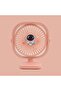 YU WELL Portable Rechargeable Desk Fan, Folding Fan Adjustable Speeds, 2 Level of Brightness LED Lig - 2