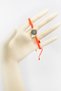 Orange Colored Elevator Gold Zircon Stone Evil Eye Bracelet, Gift Bracelet - 6