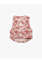 X Melis Ağazat - Slim Fit Cotton Front Tie Detailed Bow Floral Crochet Crop Vest - 5