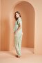 Women's Yellow Buttoned Pajamas Set 27055 - 3