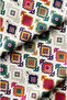 Traditional Baklava Patterned Digital Printed Upholstery Seat Fabric. High Quality Non-Stretch Fabric - 3