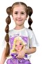 Girl's Daisy and the Beauty Text Printed Combed Cotton T-Shirt Lilac Shorts Set - 5
