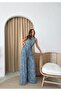 Patterned Flared Belted Design Jumpsuit - 4