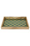 Wooden Serving Tray Al Saif Gallery, 40x25x4.5 cm - Green - 2
