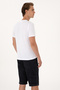 Men's Regular Fit White Crew Neck T-Shirt 50306908-Vr013 - 5