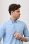 Men's Long Sleeve Collar Buttoned Modern Slim Fit Slim Fit Striped Cotton Shirt - 4