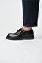 Gody Model Genuine Leather Handmade Men's Burgundy Casual Shoes - 4