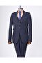 Italian Style Slim Fit 8 Drop Jacket Vest Pants Suit Navy Blue T13357