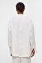 Basic Oversize Long Sleeve Modal Blended Shirt Ecru - 6