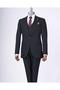 Italian Style Slim Fit Jacket Vest Pants Suit Black T13503