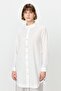 Metal Accessory Shirt Collar Cotton Tunic Ecru
