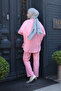 Women's Single Pocket Detail Double Suit Pink - 5