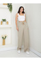 Linen Mixed Relaxed Fit Summer Pants # 7665 - 5