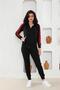 Red Sleeve Patterned Sports Suit - 8