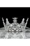 Silver Cake Crown with Stones Stone Model Mica Model Full Tour 14X14 cm - 2