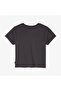 Classic Women's Slim Fit Printed Black T-Shirt - 3