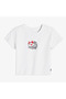 Classic Women's Slim Fit Printed White T-Shirt - 3
