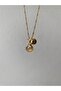 Oyster Detailed Letter and Evil Eye Necklace
