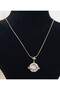 Steel, Zircon Stone Moon and Star Themed, Journey to the Sky Necklace - 4