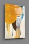 Face Figure Abstract Decorative Glass Table - 3