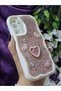 Samsung Galaxy A15 Compatible Stylish Phone Case with Heart Pink Glitter Pearl and Ribbon Detail - 5