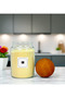 Glass Storage Jar with Wooden Ball Lid 800 ml Flour Tag Gift - 4