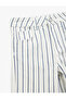 Cotton Striped Wide Leg Jeans - 3