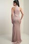 Women's Neckline Gathered Front Glitter Lined Dress - 4