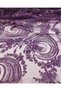 Burgundy Purple Intermittent Tone Sequin Tulle (Width 130 cm X Length 280 cm) - 6