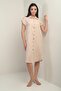 Women's Short Sleeve Shirt Dress with Side Slits and Pocket with Lanyard