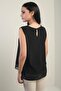 Women's Double Layer Chiffon Sandy Blouse - 4