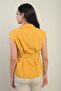 Women's Pleated Waist Sleeveless Shirt - 4