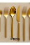 Forever Gold Set of 6 Dessert Spoons |   Titanium Plating |   18/10 Stainless Steel - 3
